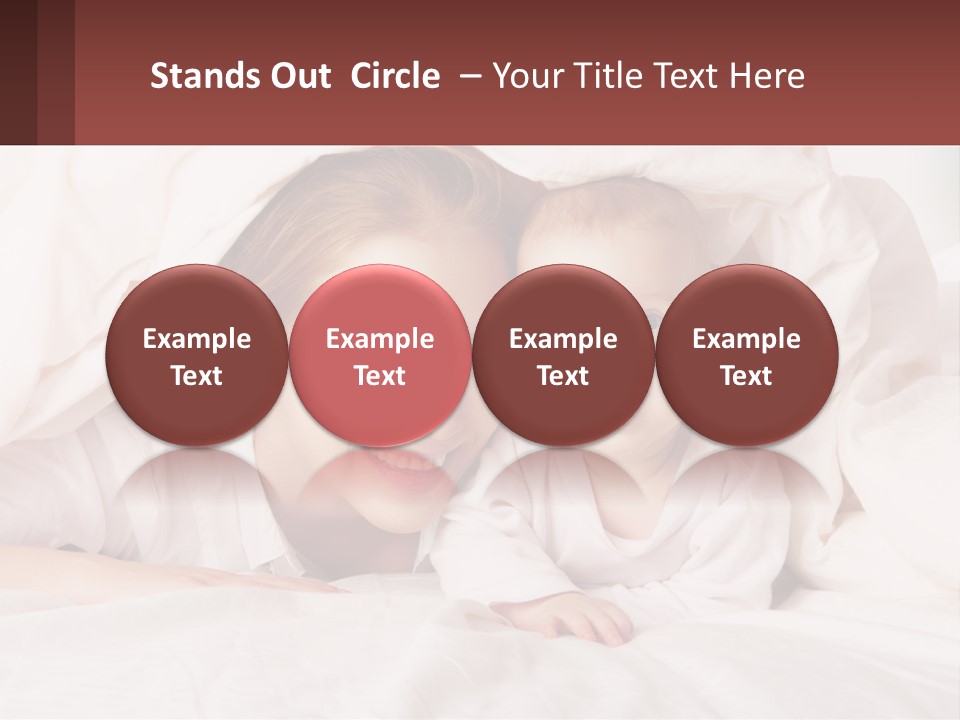 A Woman Holding A Baby Under A Blanket PowerPoint Template
