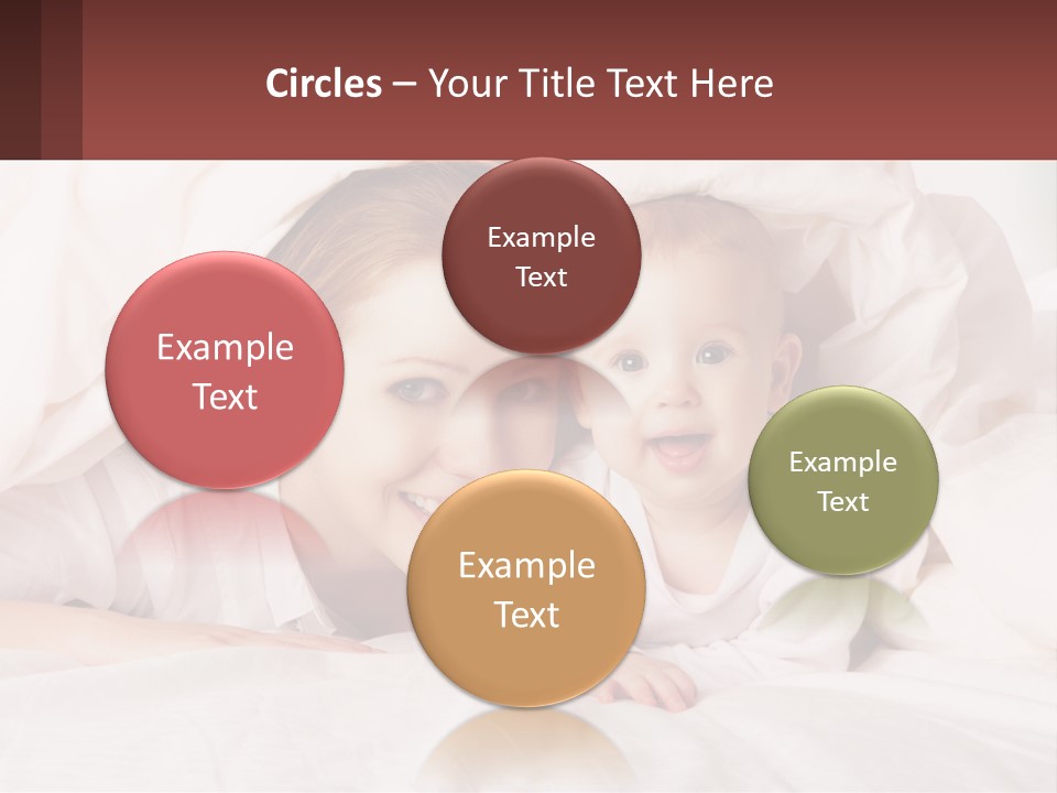 A Woman Holding A Baby Under A Blanket PowerPoint Template