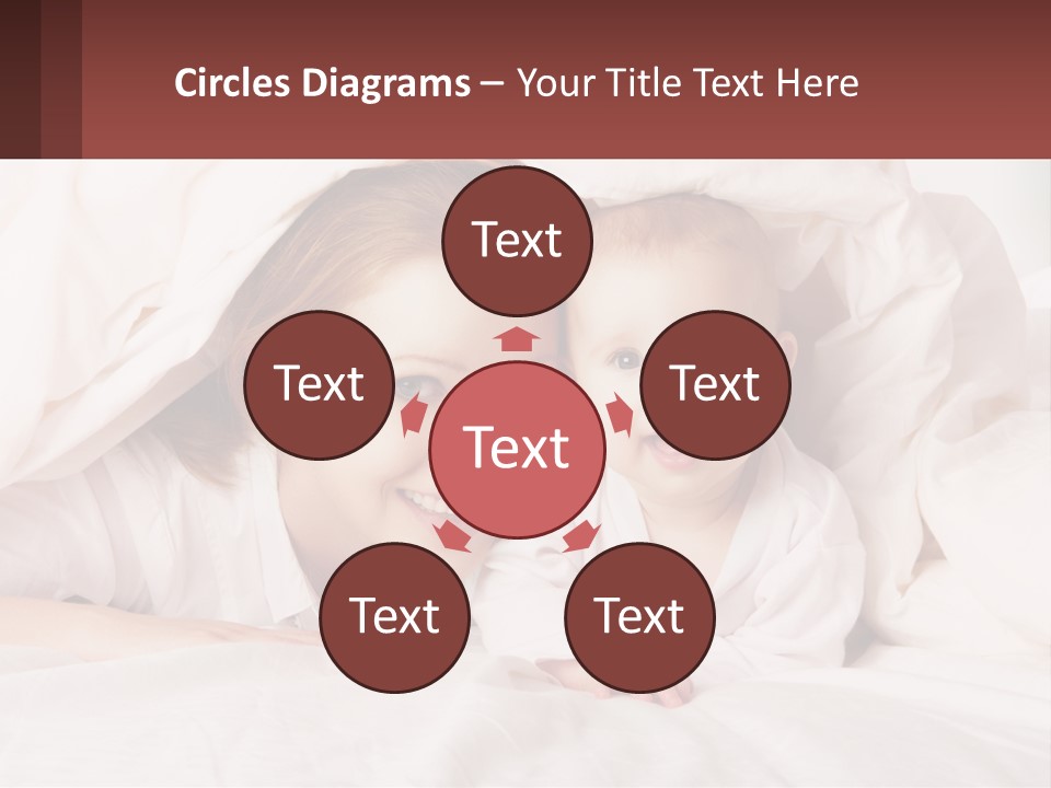 A Woman Holding A Baby Under A Blanket PowerPoint Template