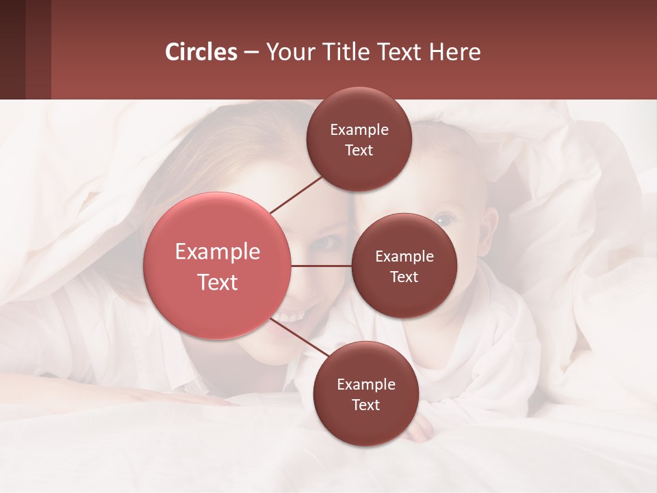 A Woman Holding A Baby Under A Blanket PowerPoint Template