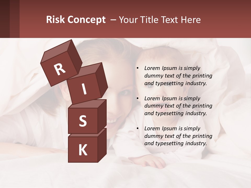 A Woman Holding A Baby Under A Blanket PowerPoint Template