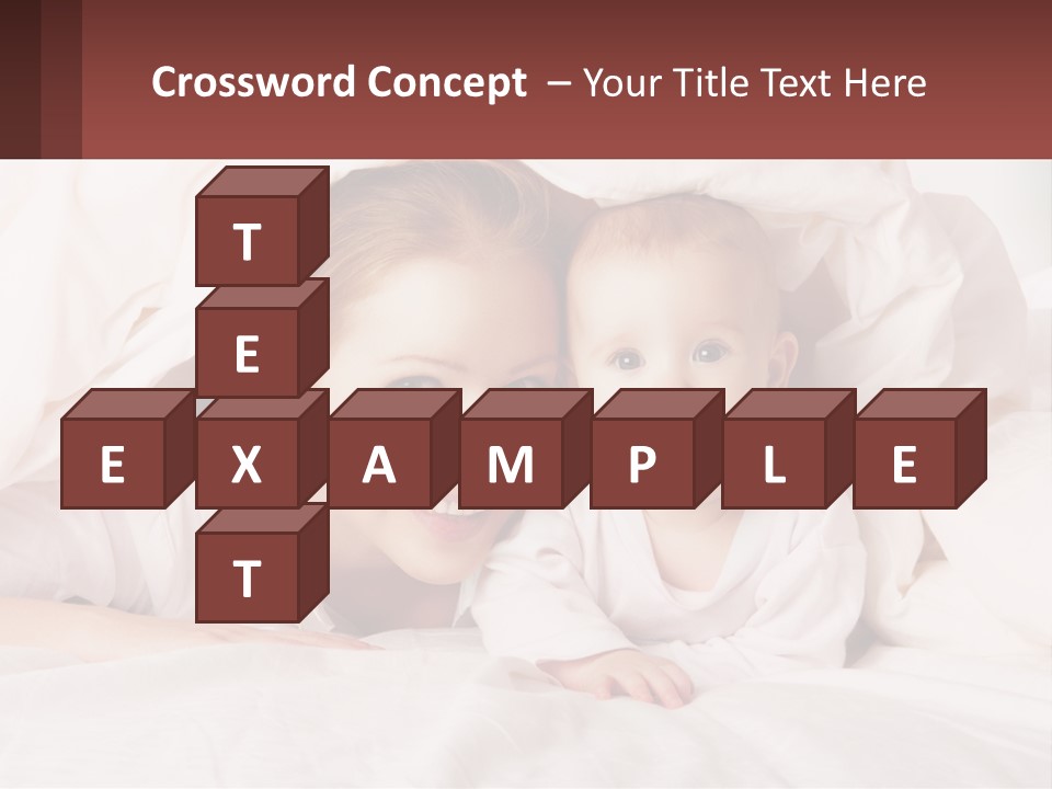 A Woman Holding A Baby Under A Blanket PowerPoint Template