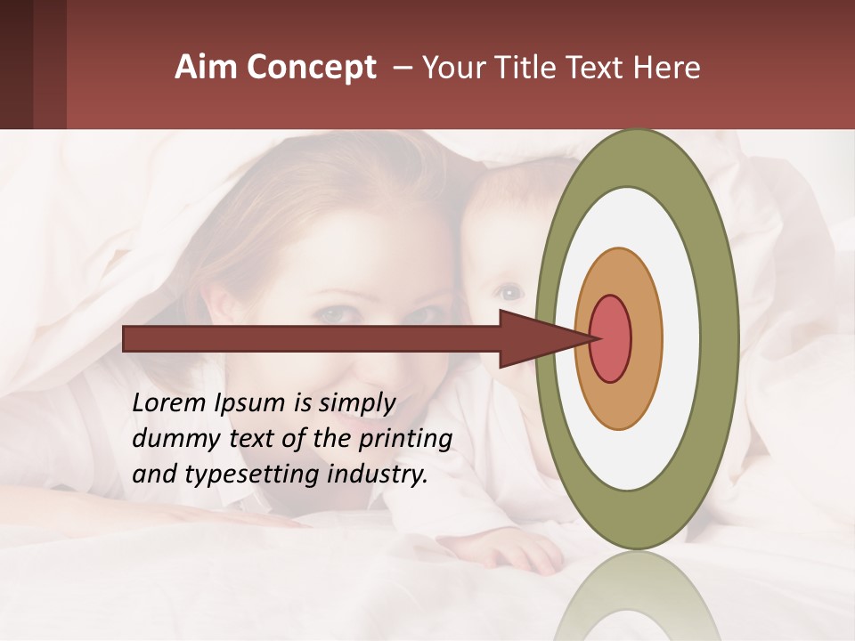A Woman Holding A Baby Under A Blanket PowerPoint Template