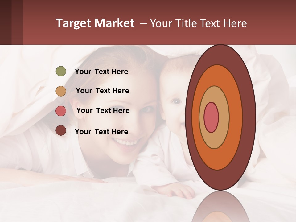 A Woman Holding A Baby Under A Blanket PowerPoint Template