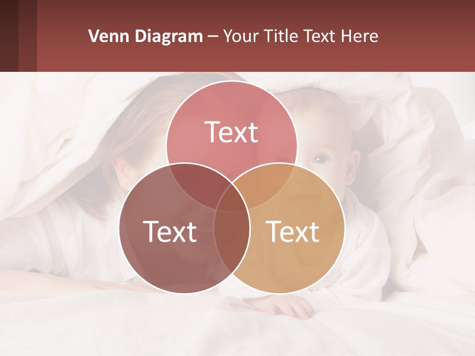 A Woman Holding A Baby Under A Blanket PowerPoint Template