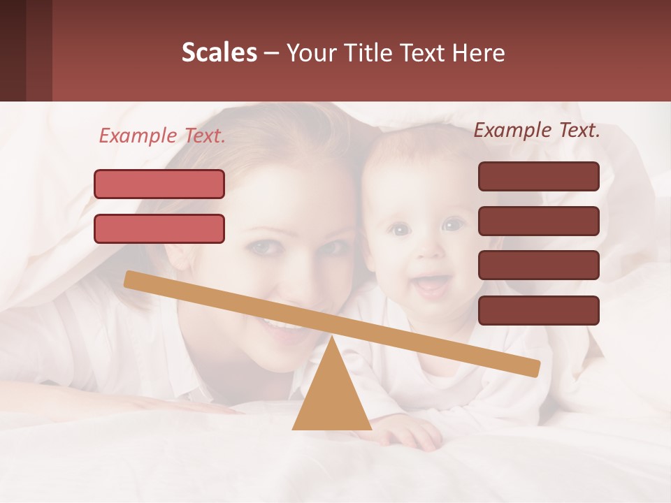 A Woman Holding A Baby Under A Blanket PowerPoint Template