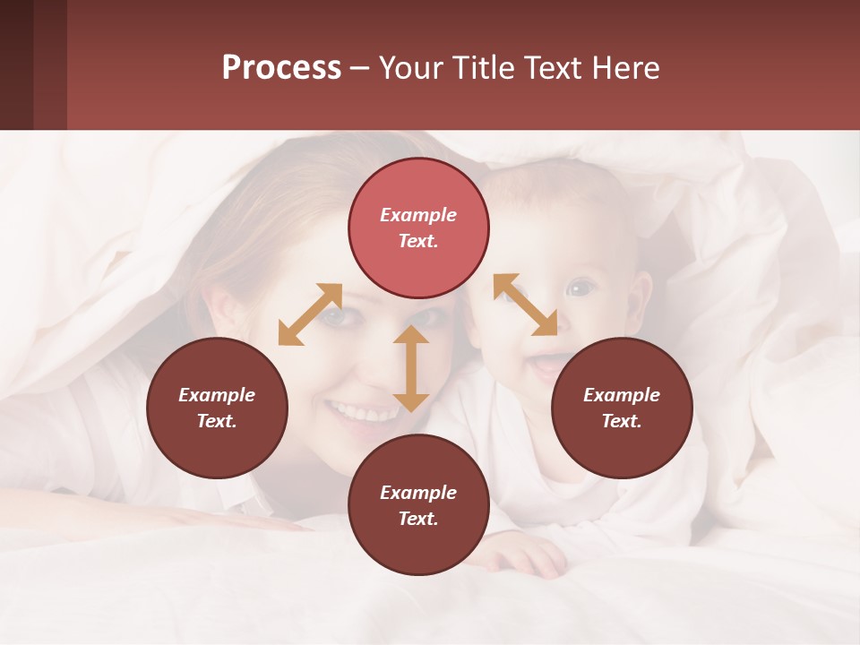 A Woman Holding A Baby Under A Blanket PowerPoint Template