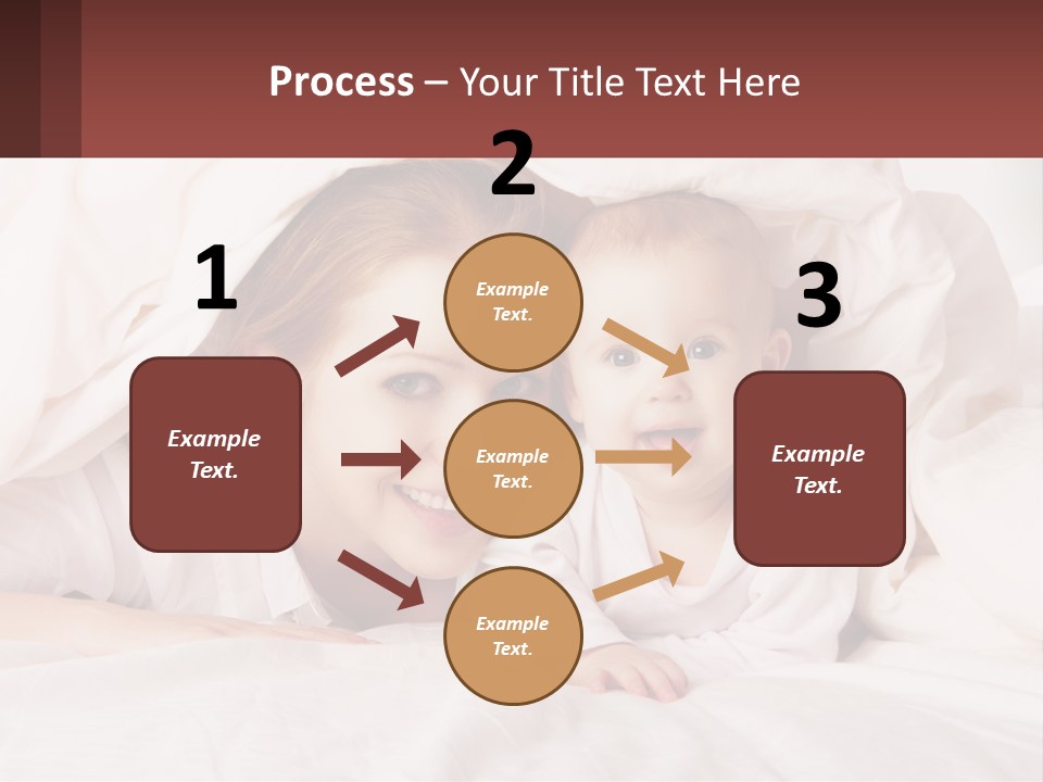 A Woman Holding A Baby Under A Blanket PowerPoint Template
