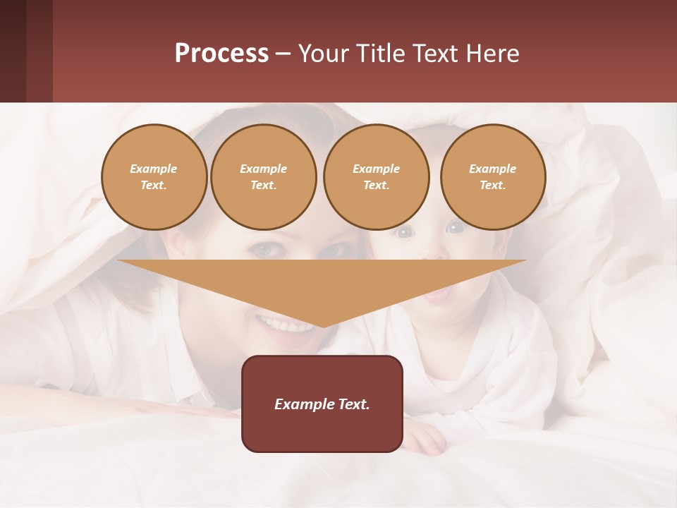 A Woman Holding A Baby Under A Blanket PowerPoint Template
