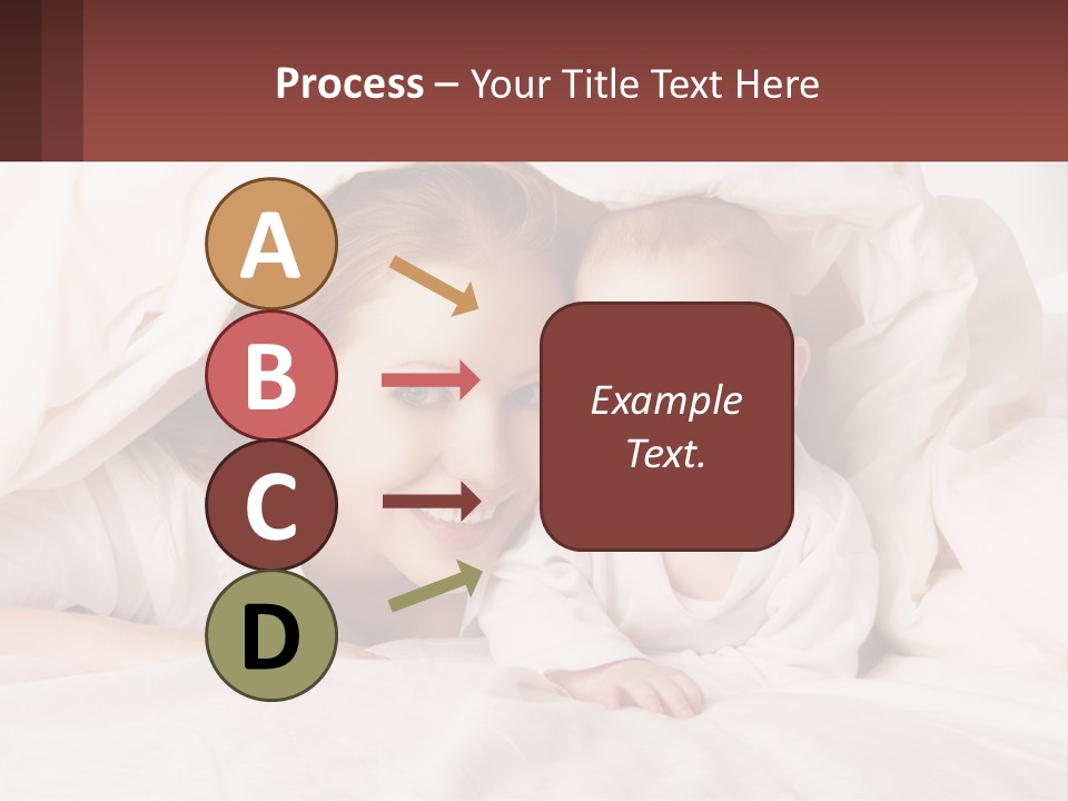 A Woman Holding A Baby Under A Blanket PowerPoint Template