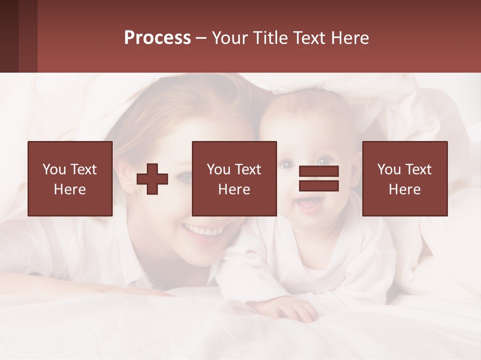 A Woman Holding A Baby Under A Blanket PowerPoint Template