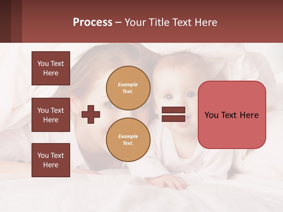 A Woman Holding A Baby Under A Blanket PowerPoint Template