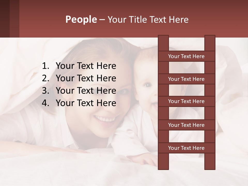 A Woman Holding A Baby Under A Blanket PowerPoint Template