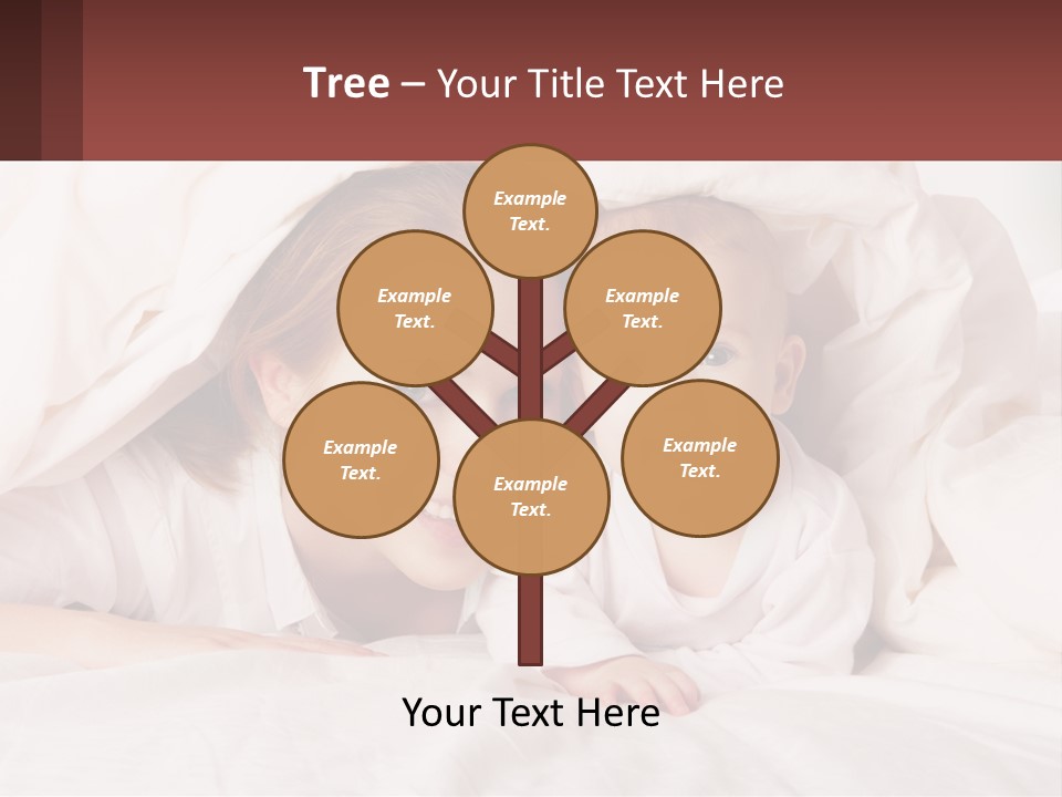 A Woman Holding A Baby Under A Blanket PowerPoint Template