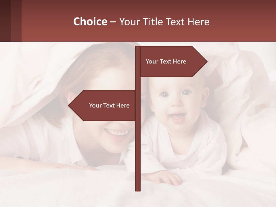 A Woman Holding A Baby Under A Blanket PowerPoint Template