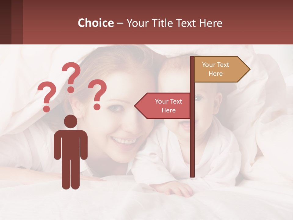 A Woman Holding A Baby Under A Blanket PowerPoint Template