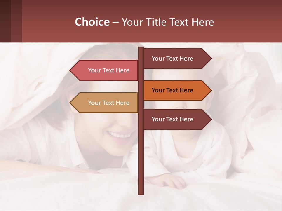 A Woman Holding A Baby Under A Blanket PowerPoint Template