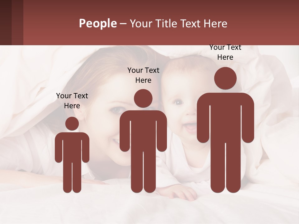A Woman Holding A Baby Under A Blanket PowerPoint Template