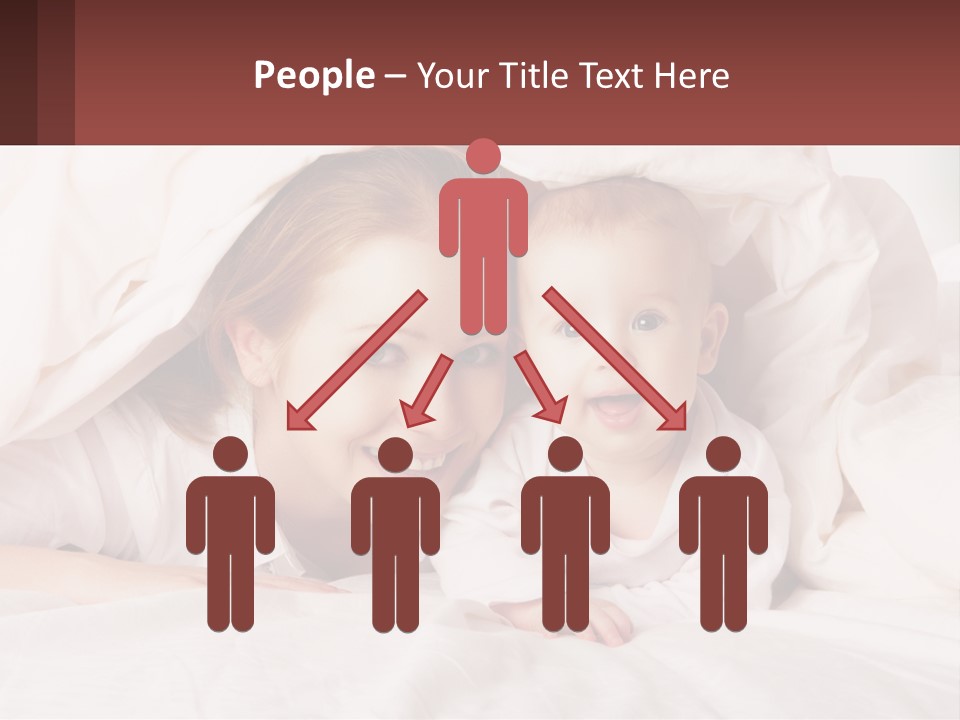 A Woman Holding A Baby Under A Blanket PowerPoint Template