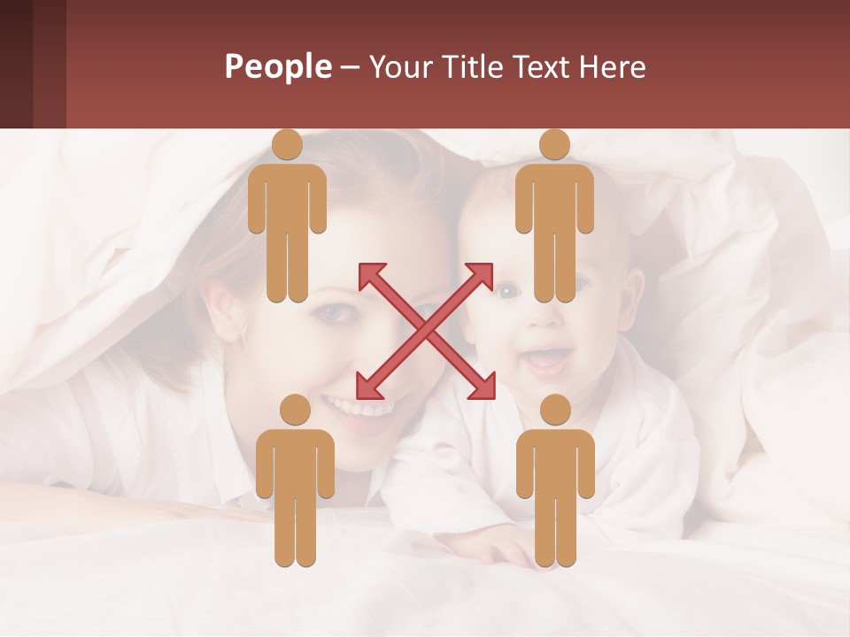 A Woman Holding A Baby Under A Blanket PowerPoint Template