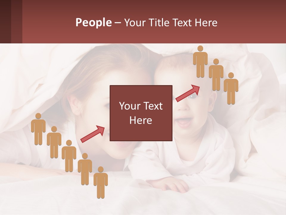 A Woman Holding A Baby Under A Blanket PowerPoint Template