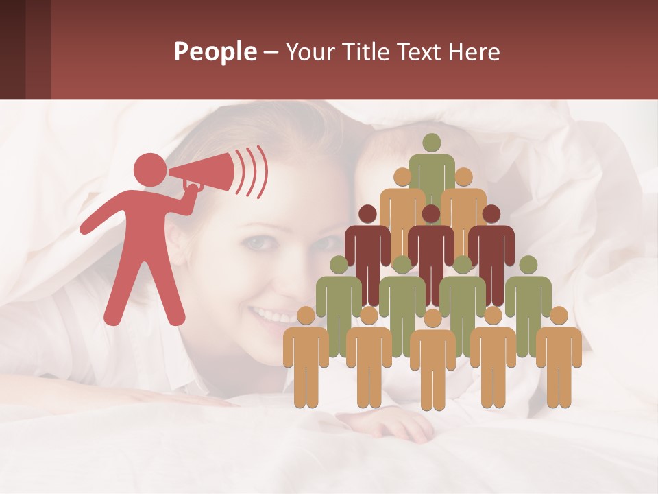 A Woman Holding A Baby Under A Blanket PowerPoint Template