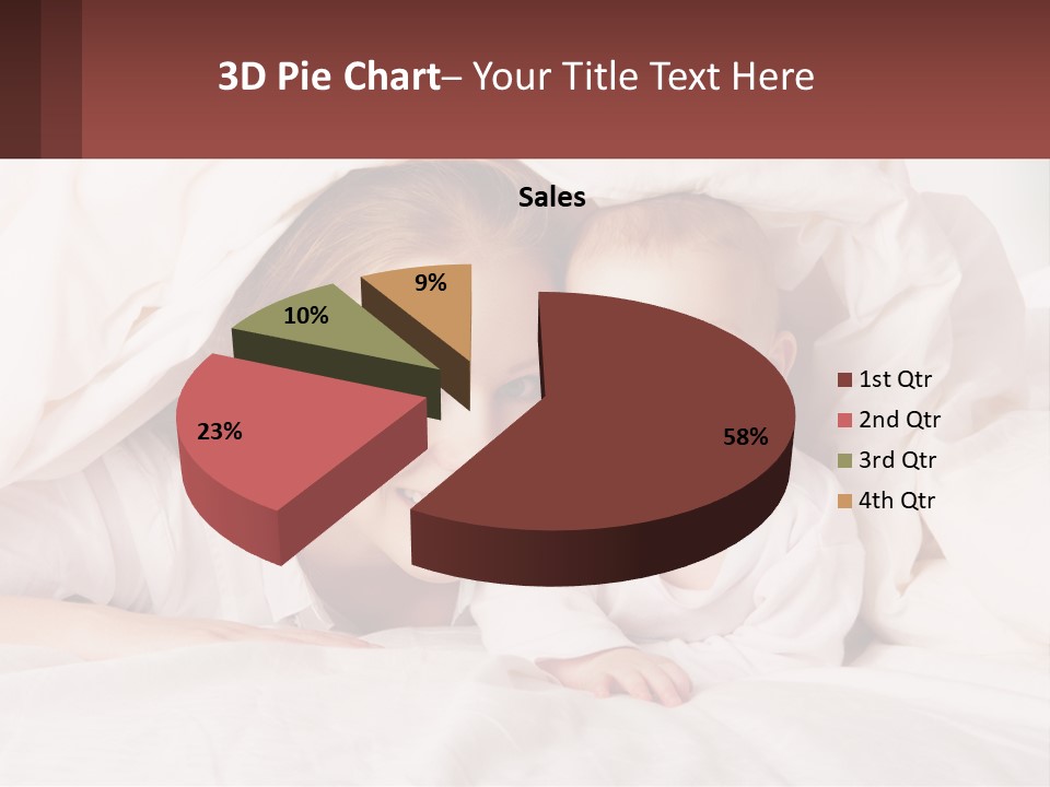 A Woman Holding A Baby Under A Blanket PowerPoint Template
