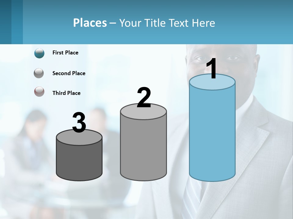 A Man In A Suit Is Smiling For The Camera PowerPoint Template