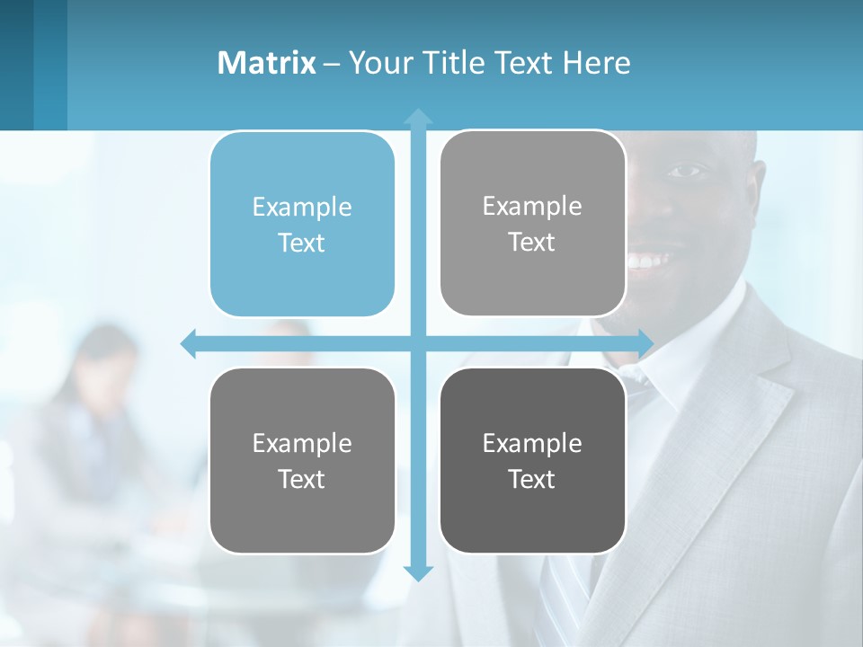 A Man In A Suit Is Smiling For The Camera PowerPoint Template