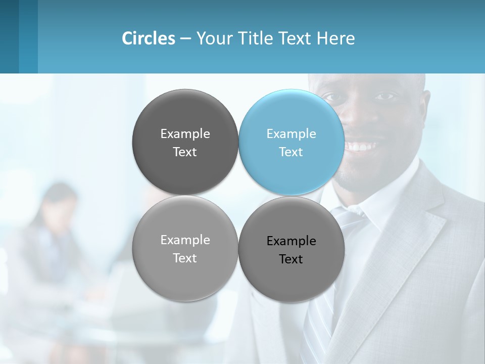 A Man In A Suit Is Smiling For The Camera PowerPoint Template