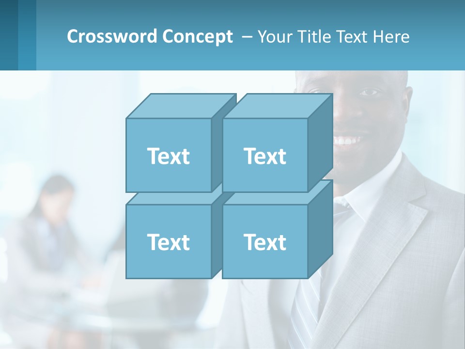 A Man In A Suit Is Smiling For The Camera PowerPoint Template
