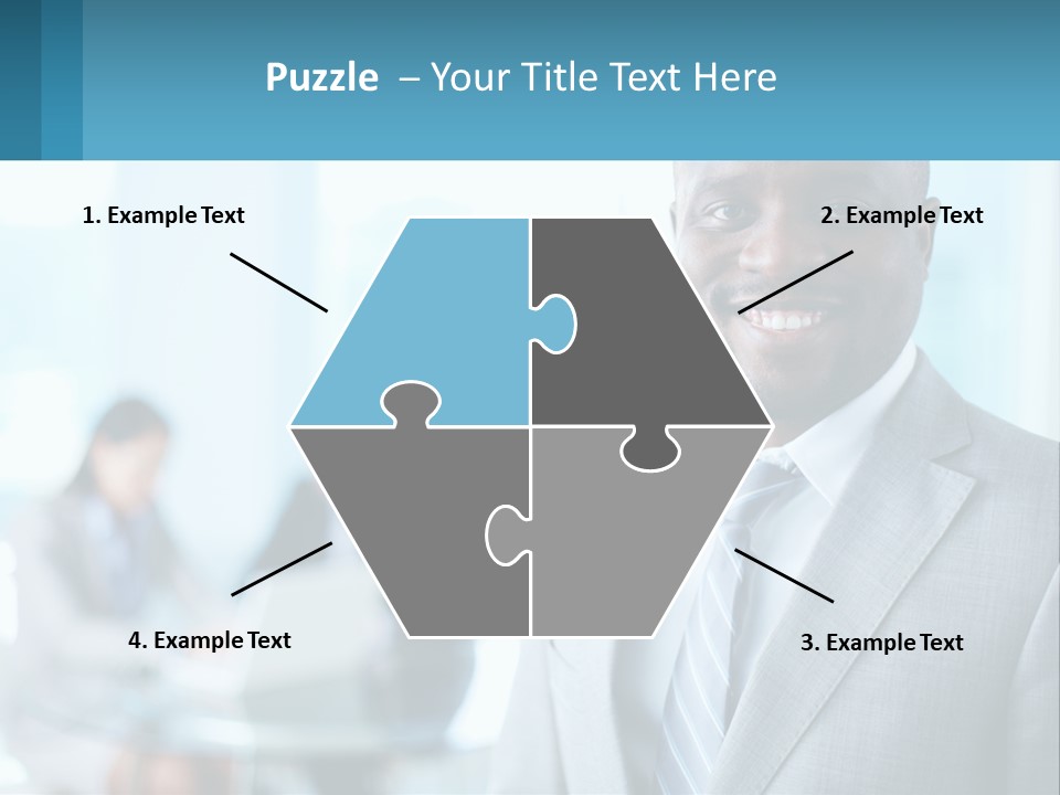 A Man In A Suit Is Smiling For The Camera PowerPoint Template