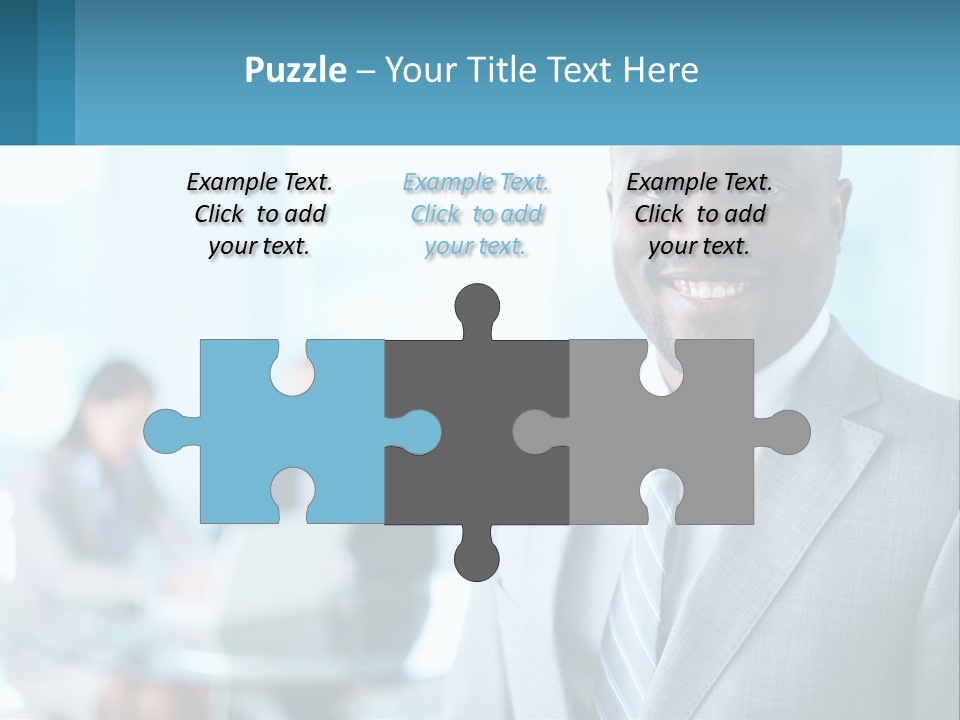 A Man In A Suit Is Smiling For The Camera PowerPoint Template