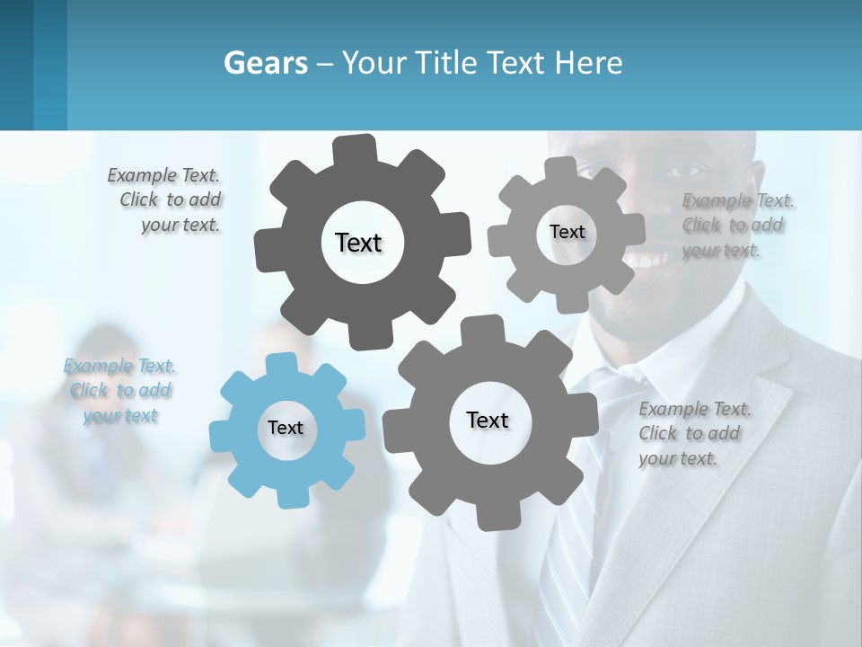 A Man In A Suit Is Smiling For The Camera PowerPoint Template