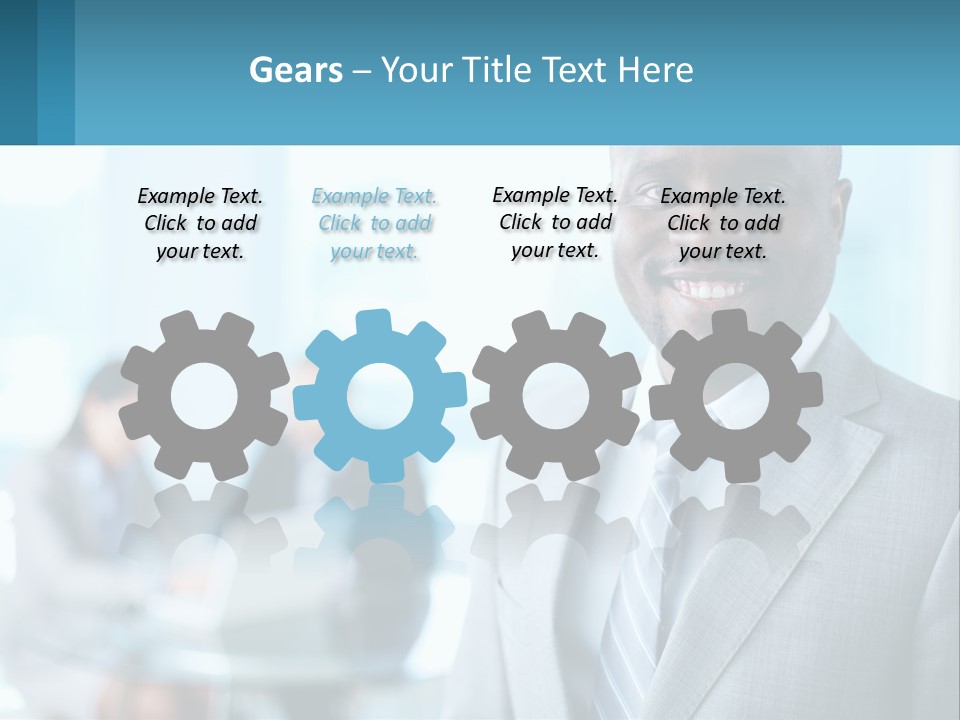 A Man In A Suit Is Smiling For The Camera PowerPoint Template