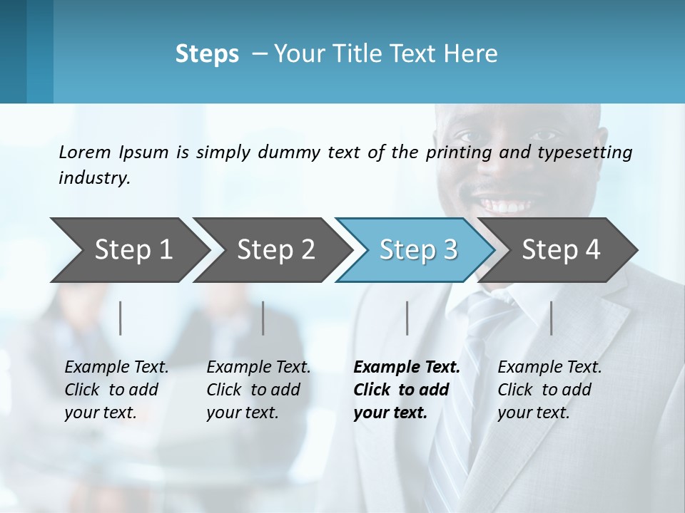 A Man In A Suit Is Smiling For The Camera PowerPoint Template