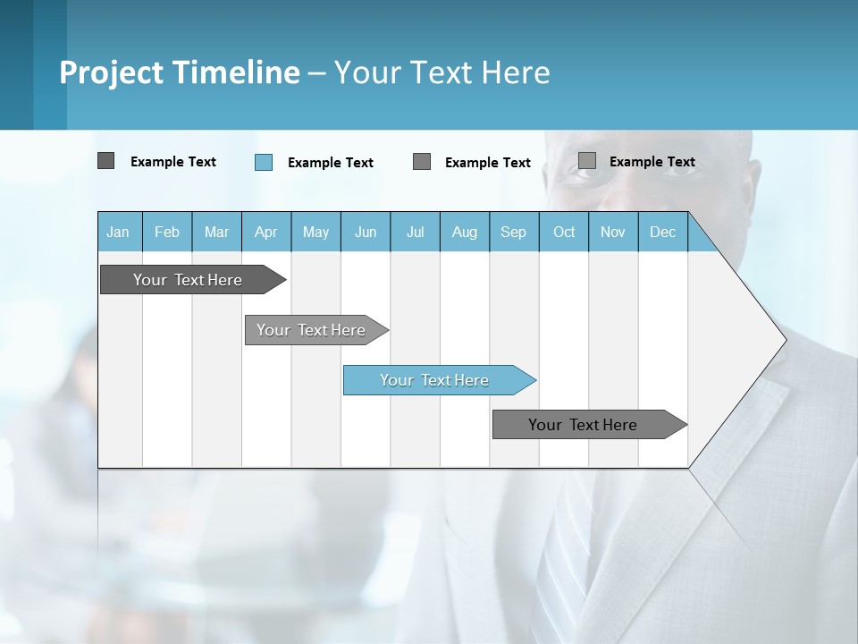 A Man In A Suit Is Smiling For The Camera PowerPoint Template