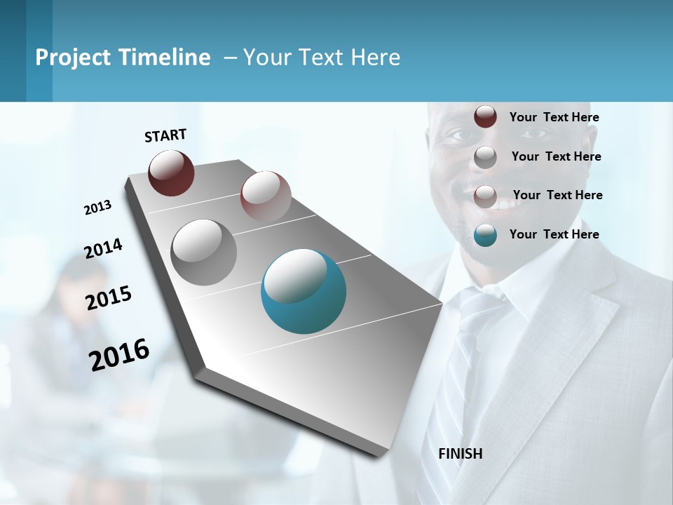 A Man In A Suit Is Smiling For The Camera PowerPoint Template