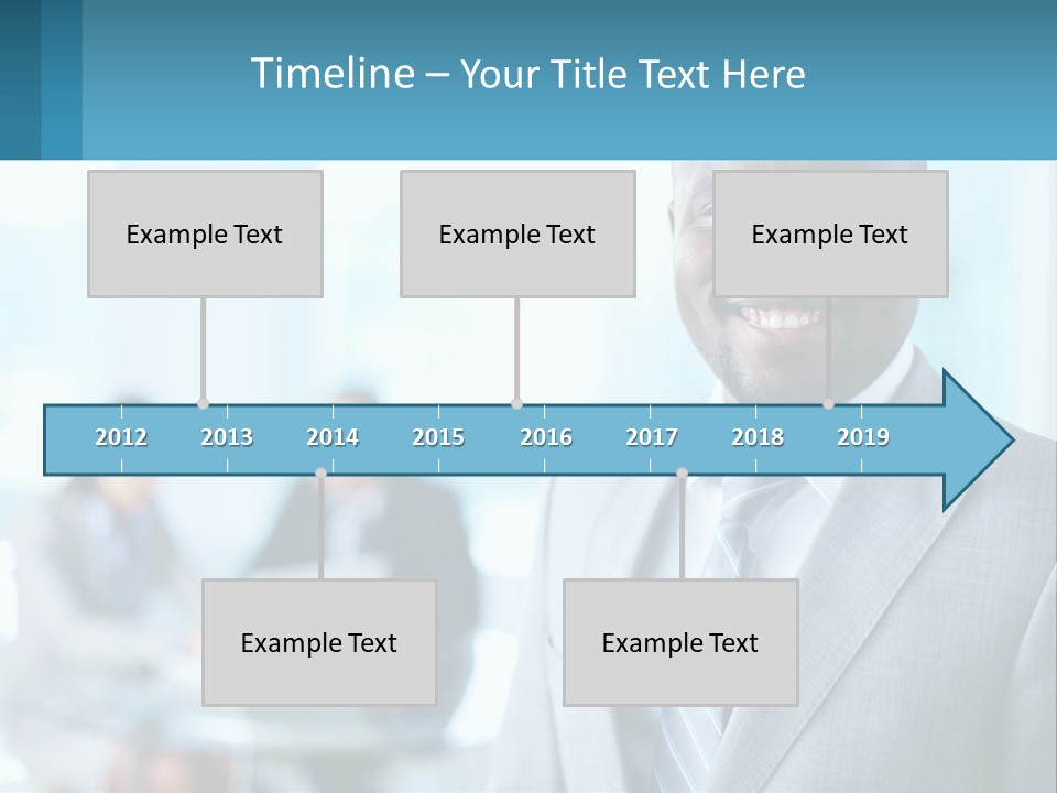 A Man In A Suit Is Smiling For The Camera PowerPoint Template