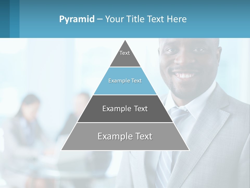 A Man In A Suit Is Smiling For The Camera PowerPoint Template
