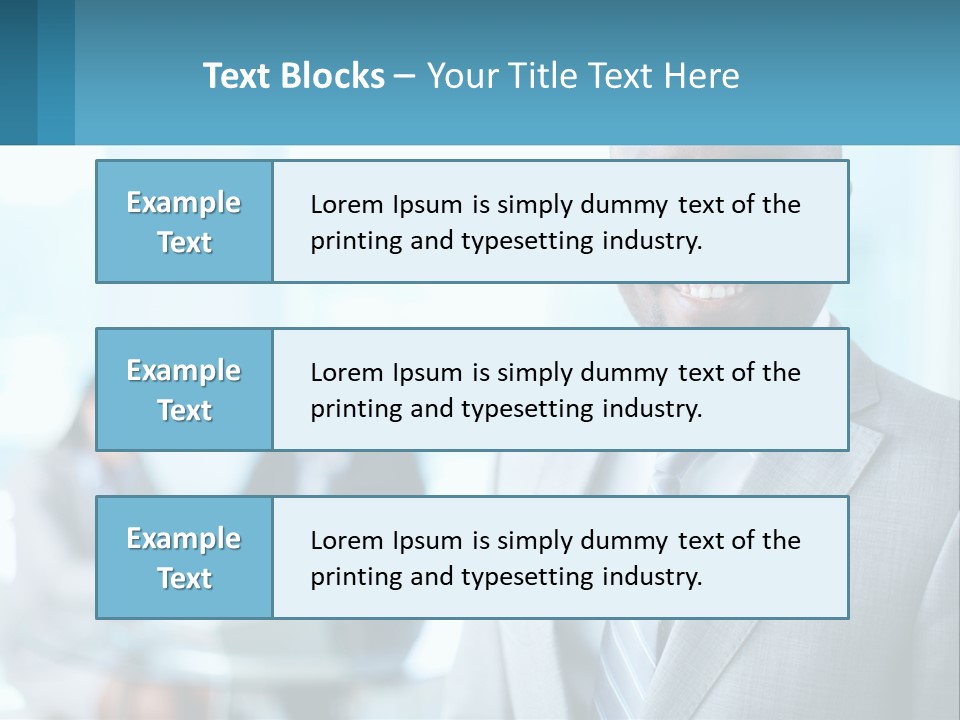 A Man In A Suit Is Smiling For The Camera PowerPoint Template