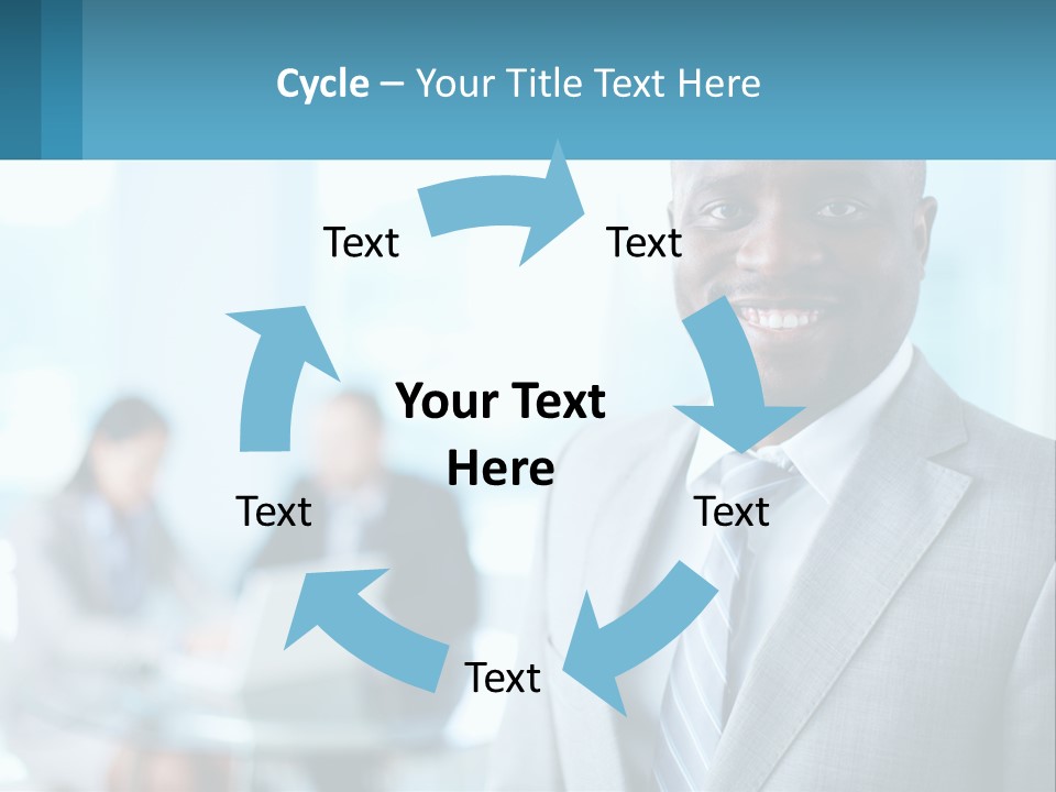 A Man In A Suit Is Smiling For The Camera PowerPoint Template