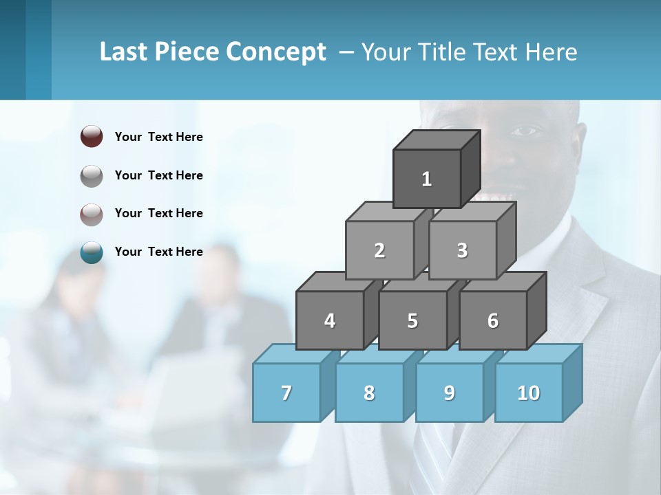 A Man In A Suit Is Smiling For The Camera PowerPoint Template