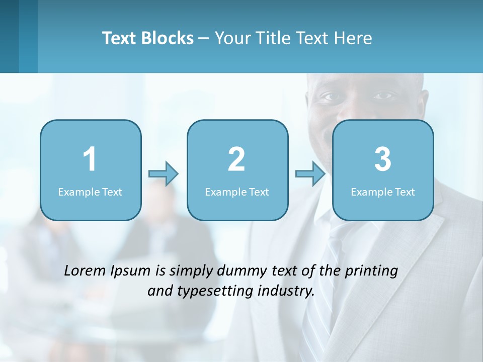 A Man In A Suit Is Smiling For The Camera PowerPoint Template