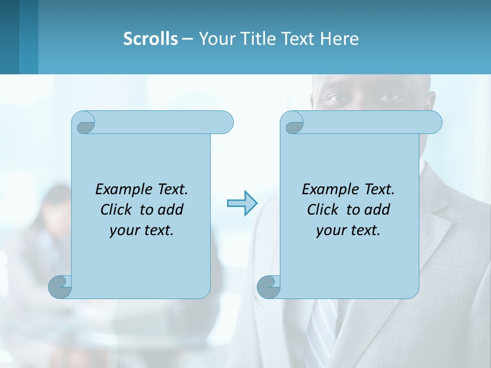 A Man In A Suit Is Smiling For The Camera PowerPoint Template