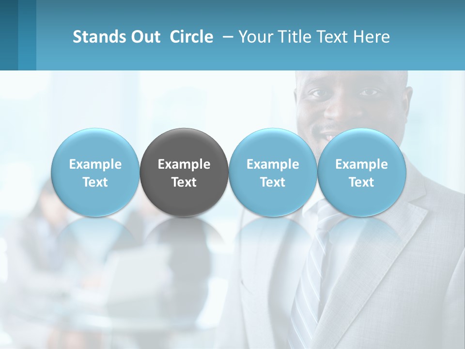 A Man In A Suit Is Smiling For The Camera PowerPoint Template