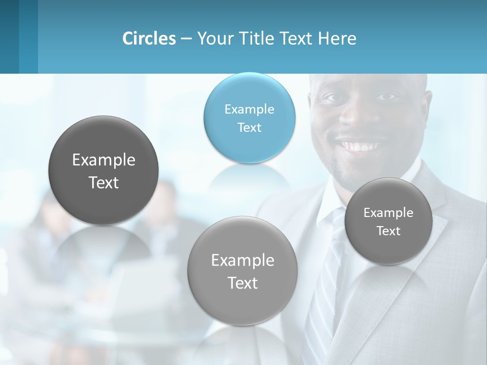 A Man In A Suit Is Smiling For The Camera PowerPoint Template