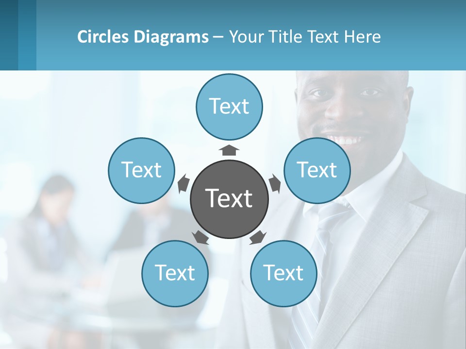 A Man In A Suit Is Smiling For The Camera PowerPoint Template