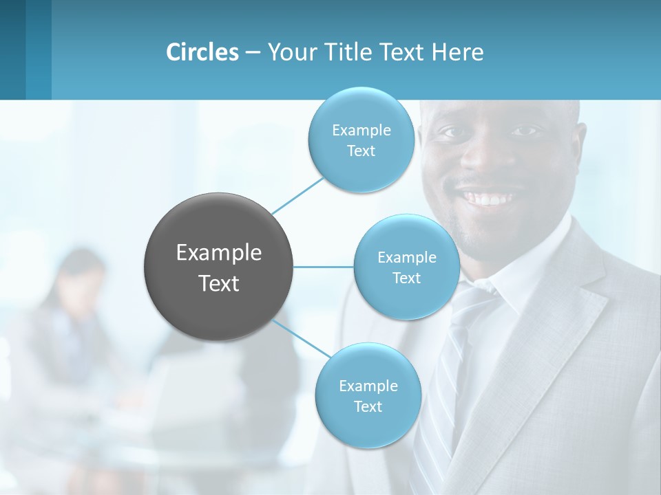 A Man In A Suit Is Smiling For The Camera PowerPoint Template