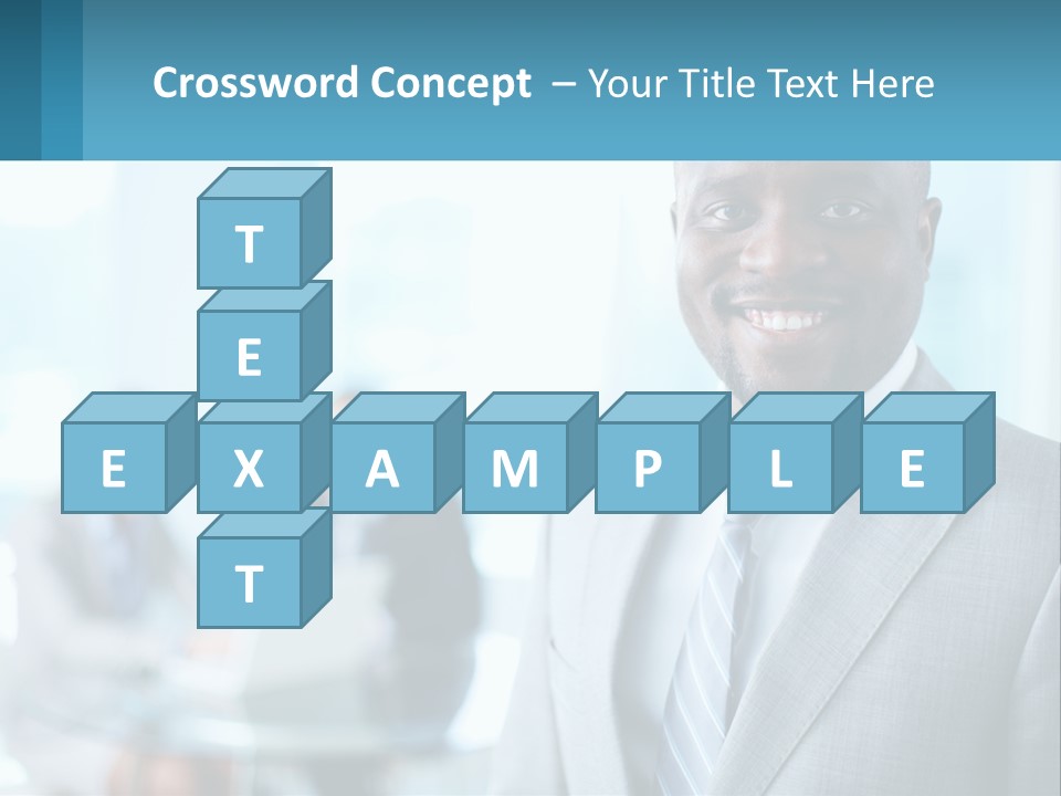 A Man In A Suit Is Smiling For The Camera PowerPoint Template